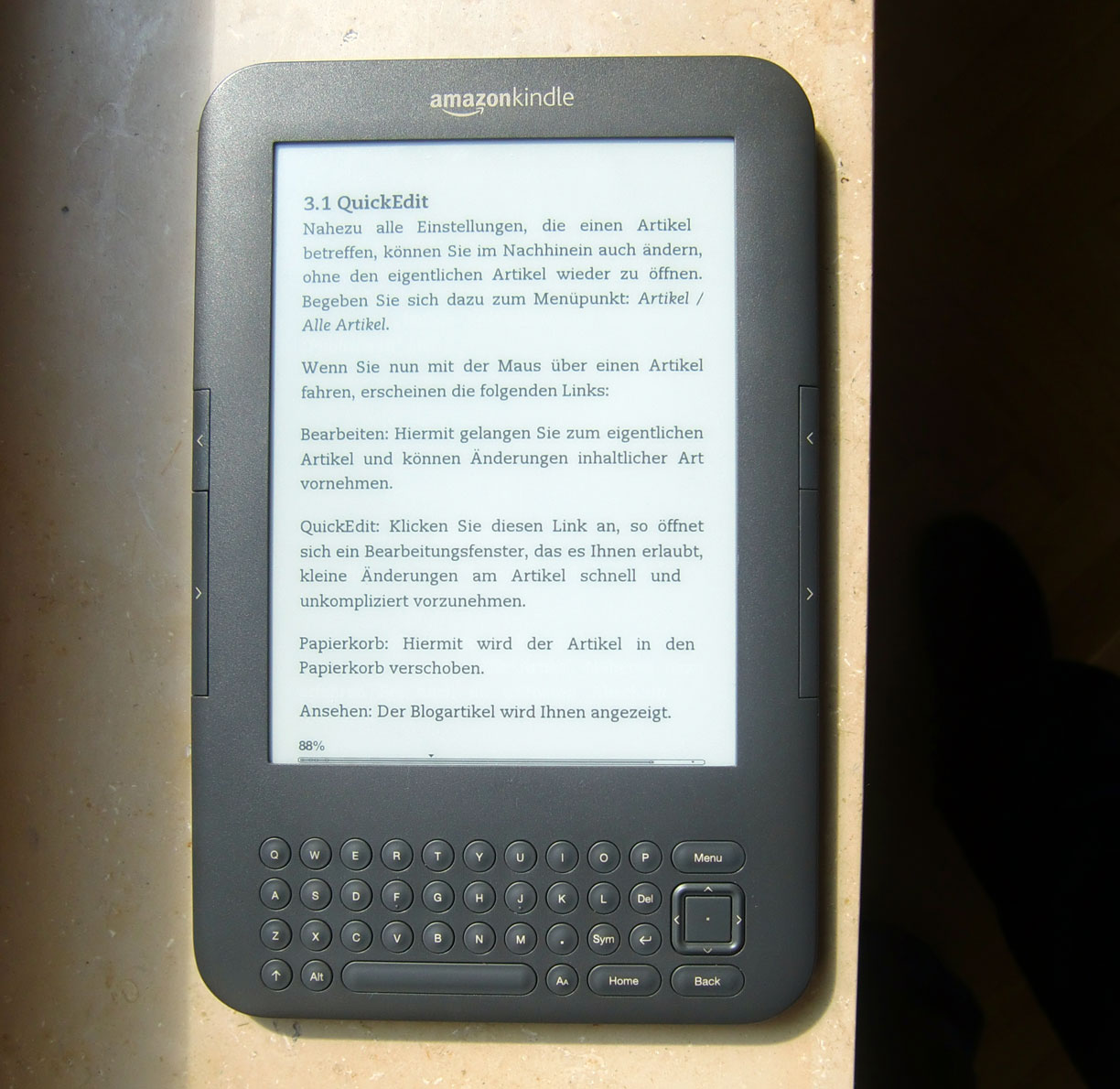 how to delete a e book on kindle