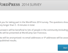 Die offizielle WordPress-Umfrage 2014