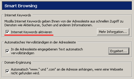Mozilla-Einstellungen: Schritt 4