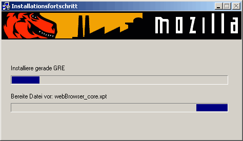 Mozilla-Installation: Schritt 9