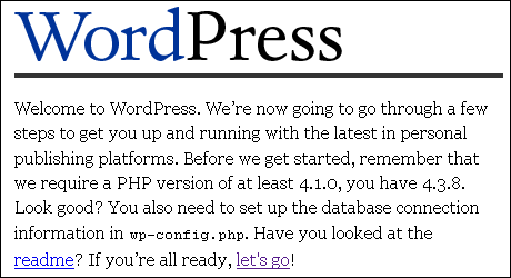 WordPress-Installation