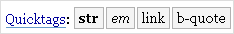 Quicktags