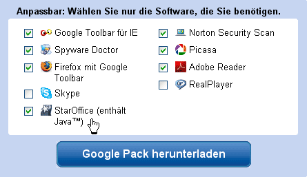 Google vertreibt StarOffice
