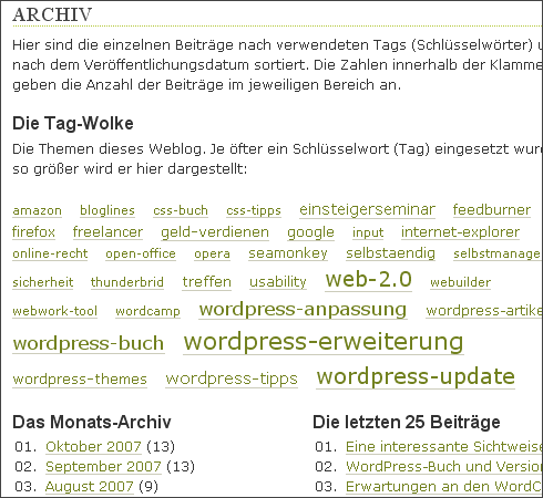 Archiv-Ausschnitt