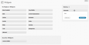 Widgets in WordPress 2.8 Widgets in WordPress 2.8