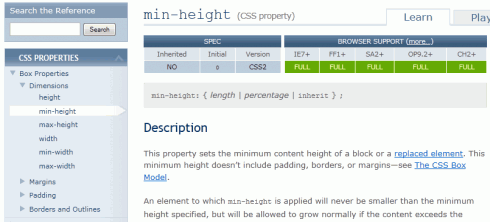 SitePoint: Referenz für CSS, HTML und Javascript