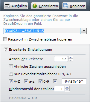 Passwort-Generator von RoboForm