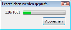 Firefox: Lesezeichen prüfen