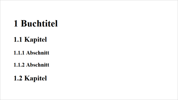 HTML-Überschriften mit CSS nummerieren