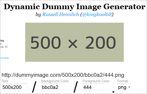 Dynamic Dummy Image Generator