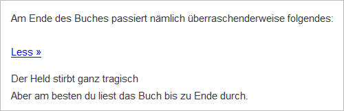WordPress: Hide this Part im Frontend nach dem Klick