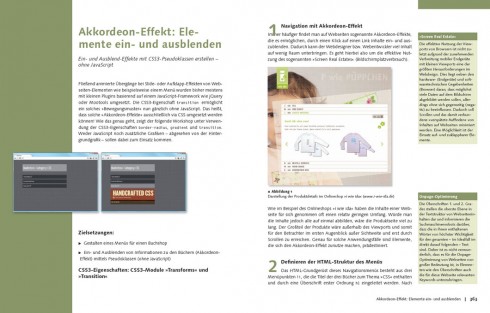 Akkordeon-Effekte auf Basis von CSS3 Transitions und ohne JavaScript