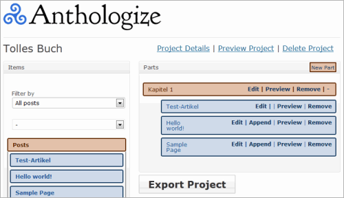 WordPress Anthologize