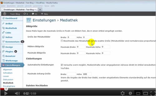 [Video] WordPress: automatische Erstellung von Vorschaubilder deaktivieren