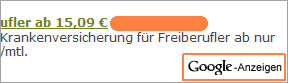 Ordentliche Kennzeichnung von Google AdSense