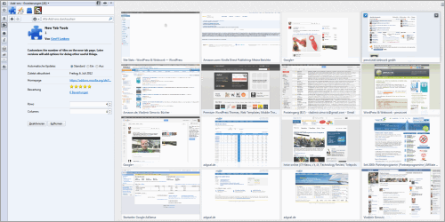 Mehr Seiten im neuen Tab von Mozilla Firefox