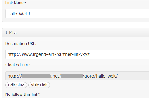 WordPress und ThirstyAffiliates: neue Weiterleitung ist einsatzbereit