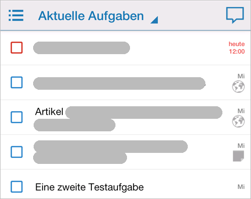 Astrid-App auf Samsung Galaxy Note