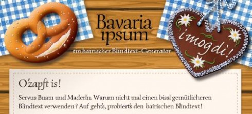 Bavaria Ipsum Bavaria Ipsum