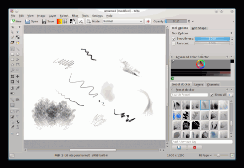 Krita im Einsatz