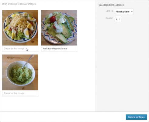WordPress 3.5: Eine Galerie einrichten