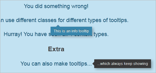 Gestyllte Tooltips nur mit CSS