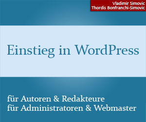 Einstieg in WordPress als Buch oder E-Book