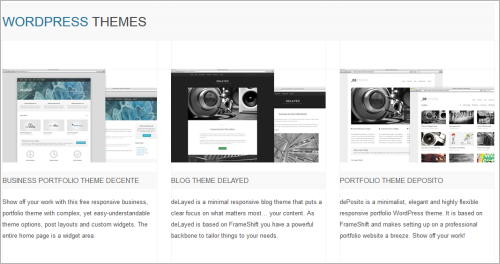 WordPress-Themes von Themeshift