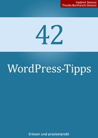 Buchcover: 42 WordPress-Tipps