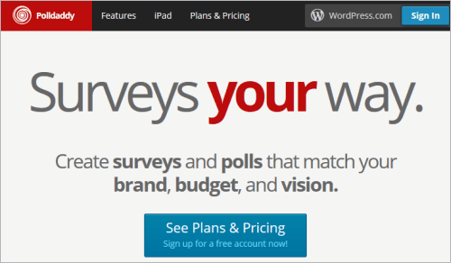 Polldaddy-Website