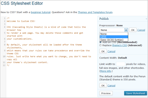 WordPress: neuer CSS-Editor im Jetpack