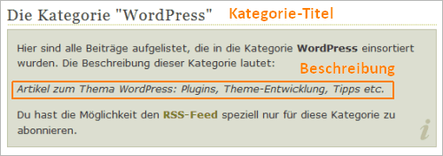 WordPress: die Gestaltung von Kategoriearchiven