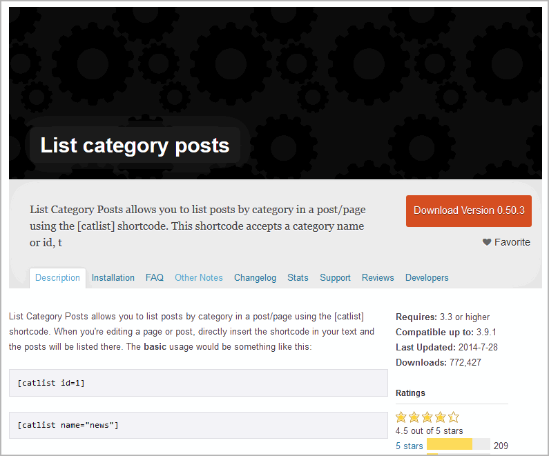 Categories post