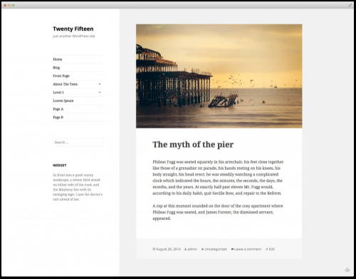 Wordpress: Twenty Fifteen