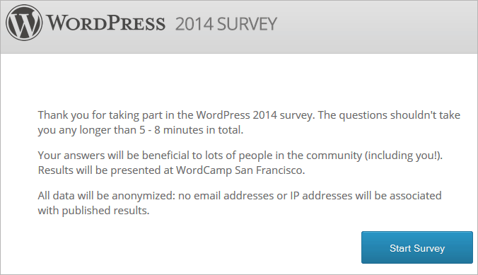 WordPress-Umfrage 2014