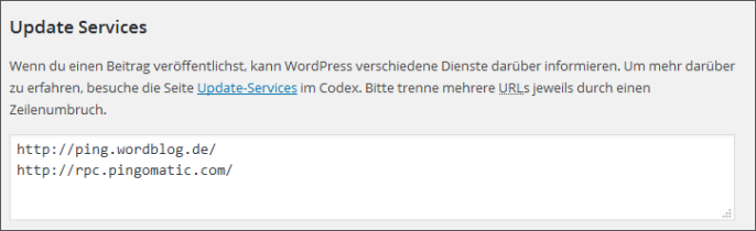 WordPress Update-Services