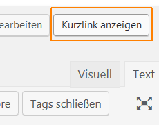 Den Kurzlink-Button in WordPress wieder anzeigen lassen