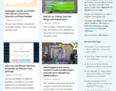 4 Möglichkeiten um Blogbeiträge in WordPress als Grid oder im Masonry-Style auszugeben