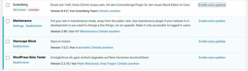 Wordpress 5.5 erlaubt jetzt auto-Updates für Plugins