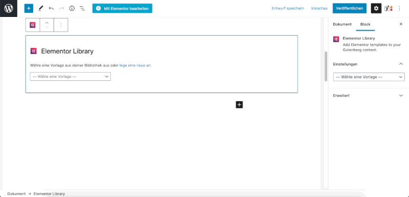 Gutenberg Elementor-Library