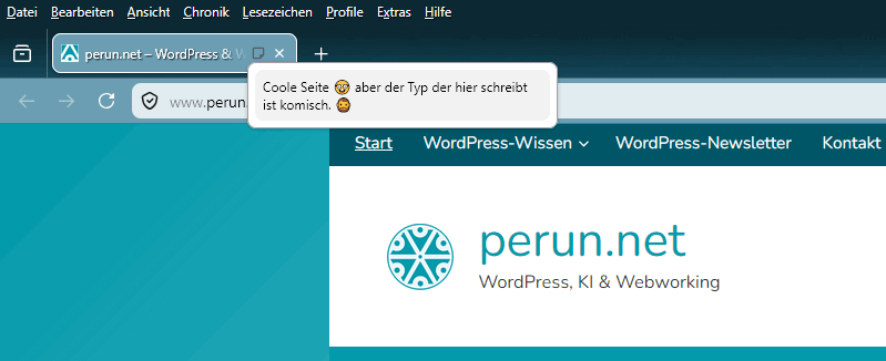 Firefox: Native Tab-Notiz