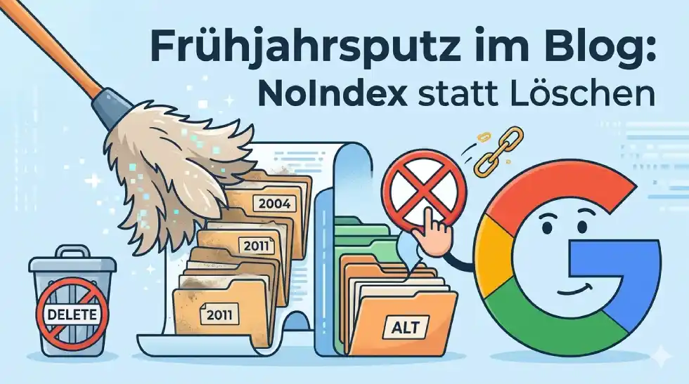 WordPress: noindex statt löschen