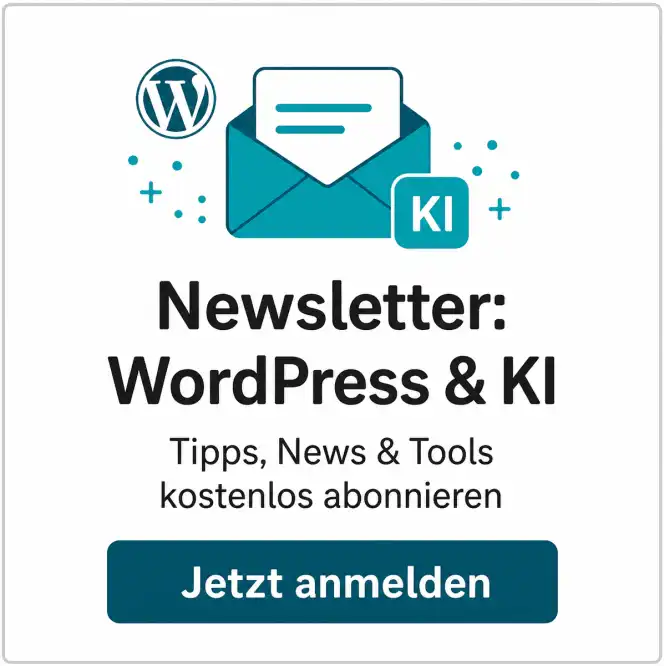 Für den WordPress- und KI-Newsletter anmelden
